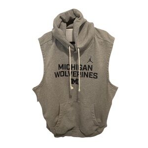 On Field, University of Michigan Jordan Sleeveless Hoodie